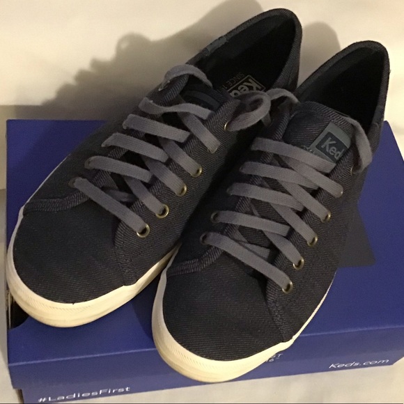 Keds Denim Lace Up Sneakers - Picture 1 of 7